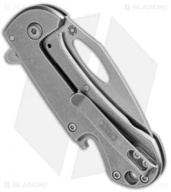 CRKT Bev-Edge Flipper Knife W/ Bottle Opener (2.5" Stonewash) 4630 -Blade HQ CRKT Bev Edge Flipper Bottle Opener SW 4630 BHQ 92271 jr side