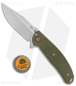CRKT Burnley Butte Deadbolt Lock Assisted Flipper Knife Green G-10 (3.3" SW) -Blade HQ CRKT Burnley Butte Deadbolt Lock Assisted Green G 10 SW BHQ 144096 jr bottlecap