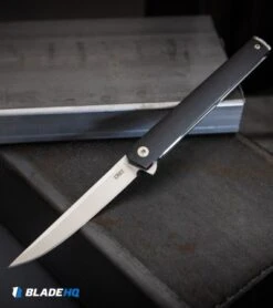 CRKT CEO Flipper Liner Lock Knife Black GRN (3.4" Satin) -Blade HQ CRKT CEO Flipper Liner Lock Knife Black GRN Satin BHQ 119358 kp steel web