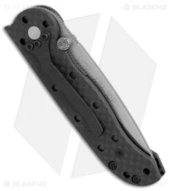 CRKT Carson M16-10F Tanto Flipper Knife Carbon Fiber (3" Satin Serr) -Blade HQ CRKT Carson M16 10F tanto cf satin serr BHQ 69073 er side