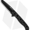 CRKT Carson M16-10K EDC Tanto Liner Lock Knife Black Zytel (3" Black Serr)