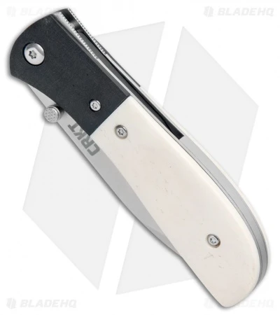 CRKT Carson M4-02 White Bone Spring Assisted Knife (3.25" Satin) 2 CRKT Carson M4-02 White Bone Spring Assisted Knife (3.25" Satin) - Image 2