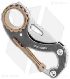 CRKT Compano Carabiner Folding Knife (1.4" Satin) 9082 -Blade HQ CRKT Compano Carabiner Folding Satin 9082 BHQ 119370 jr side