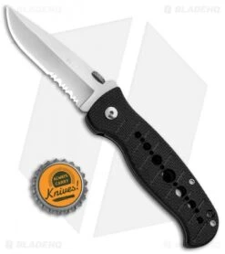 CRKT Crawford Falcon Liner Lock Knife Black Zytel (3" Satin Serr) 6242 7 CRKT Crawford Falcon Liner Lock Knife Black Zytel (3" Satin Serr) 6242 -Blade HQ CRKT Crawford Falcon LL Black Zytel Satin Serr 6242 BHQ 87729 jr bottlecap