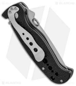 CRKT Crawford Falcon Liner Lock Knife Black Zytel (3" Satin Serr) 6242 6 CRKT Crawford Falcon Liner Lock Knife Black Zytel (3" Satin Serr) 6242 -Blade HQ CRKT Crawford Falcon LL Black Zytel Satin Serr 6242 BHQ 87729 jr side