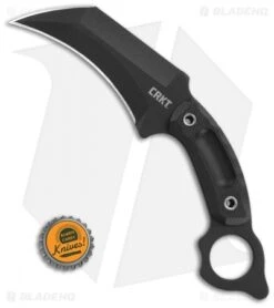 CRKT Du Hoc Karambit Fixed Blade Knife (5.1" Black) 2630 -Blade HQ CRKT Du Hoc Karambit Black BHQ 85386 er bottlecap