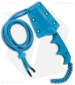 CRKT Folts Minimalist Bowie Cthulhu Neck Knife Blue GRN (2" Satin) 2387O -Blade HQ CRKT Folts Minimalist Bowie Cthulhu Neck Knife Blue G 10 Satin BHQ 119325 jr sheath large