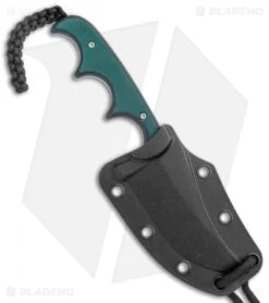 CRKT Folts Minimalist Persian Neck Knife Green G-10 (2.1" Bead Blast) 2379 -Blade HQ CRKT Folts Minimalist Persian Neck Green G 10 BB 2379 BHQ 126213 jr sheath