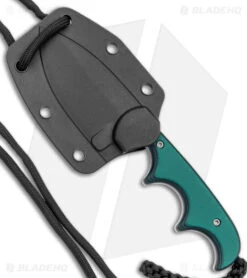 CRKT Folts Minimalist Spear Point Neck Knife Green Resin/Fiber (2.1" Stonewash) -Blade HQ CRKT Folts Minimalist SP Neck Knife Green Resin Fiber SW BHQ 145872 jr sheath large
