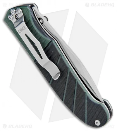 CRKT Ignitor Spring Assisted Knife Black & Green G10 (3.38" Satin) 6850 3 CRKT Ignitor Spring Assisted Knife Black & Green G10 (3.38" Satin) 6850 - Image 3