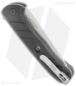 CRKT Intention Spring Assisted Knife Black G-10 (3.5" Stonewash) 7160 -Blade HQ CRKT Intention SA Black G 10 SW 7160 BHQ 119360 jr side