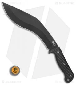 CRKT Johnson KUK Tactical Kukri Fixed Blade Knife (10.56" Black) 2742 -Blade HQ CRKT Johnson KUK Tactical Kukri black BHQ 76695 er bottlecap