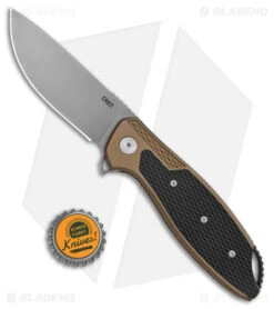 CRKT Ken Onion Jake Liner Lock Knife Bronze Aluminum (3.32" Bead Blast) -Blade HQ CRKT Ken Onion Jake LL Bronze Aluminum BB BHQ 178669 jr bottlecap