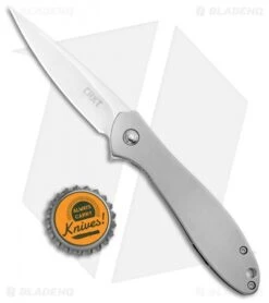 CRKT Ken Onion Large Eros Stainless Steel Frame Lock Knife (2.84" Satin) K456XXP -Blade HQ CRKT Ken Onion Large Eros SS FL Satin 456XXP BHQ 21375 jr bottlecap