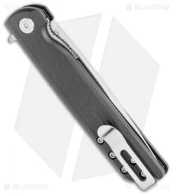 CRKT LCK + Spring Assisted Liner Lock Knife Black GRN (3.3" Satin) 3801 -Blade HQ CRKT LCK SA LL Black GRN Satin BHQ 76853 jr side