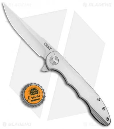 CRKT Lerch Up & At 'Em Flipper Knife Stainless Steel (3.62" Satin) 7076 4 CRKT Lerch Up & At 'Em Flipper Knife Stainless Steel (3.62" Satin) 7076 - Image 4