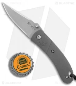 CRKT Lightfoot Urban Shark Liner Lock Knife Gray (2.5" Satin) -Blade HQ CRKT Lightfoot Urban Shark gray satin BHQ 76311 er bottlecap