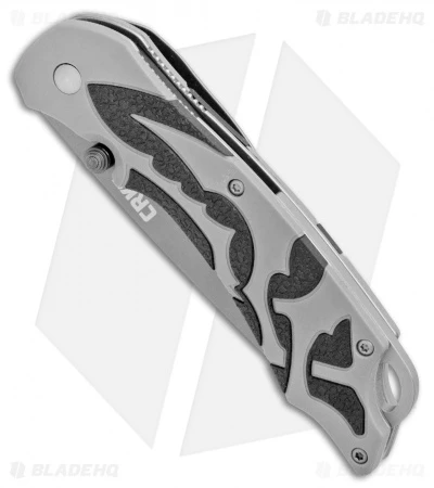 CRKT Lerch Moxie Knife Gray/Black Spring Assisted (3.29" Grey Plain) 1102 2 CRKT Lerch Moxie Knife Gray/Black Spring Assisted (3.29" Grey Plain) 1102 - Image 2