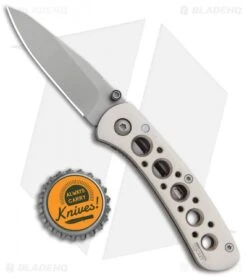 CRKT Pike's Peak Liner Lock Knife Alloy (2.3" Bead Blast) 6601N -Blade HQ CRKT Pikes Peak LL Alloy BB 6601N BHQ 87019 jr bottlecap