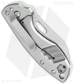 CRKT Pilar Frame Lock Knife Natural G-10 BHQ Exclusive (2.4" Stonewash D2) -Blade HQ CRKT Pilar FL Natural G 10 SW BHQ 113632 jr side