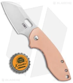 CRKT Pilar Frame Lock Knife Stainless Steel/Copper (2.4" Satin) 5311CU -Blade HQ CRKT Pilar FL SS Copper Satin 5311CU BHQ 103633 jr bottlecap large
