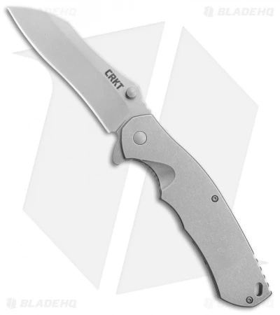 CRKT Rasp Frame Lock Flipper Knife Stainless Steel (3.67" Stonewash) 2081 1 CRKT Rasp Frame Lock Flipper Knife Stainless Steel (3.67" Stonewash) 2081