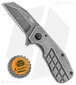 CRKT Razelcliffe Compact Frame Lock Knife Stainless Steel (2.4" Black SW) 4021 -Blade HQ CRKT Razelcliffe Compact Frame Lock Knife Stainless Steel 2.4in Black SW 4021 BHQ 113911 LS Bottlecap
