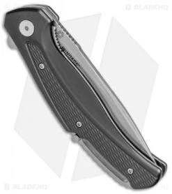 CRKT Ruger Knives Windage Liner Lock Knife Black Aluminum (3.78" SW Serr) R2402 6 CRKT Ruger Knives Windage Liner Lock Knife Black Aluminum (3.78" SW Serr) R2402 -Blade HQ CRKT Ruger Windage LL Black Alum SW Serr R2402 BHQ 76860 jr side