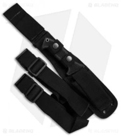 CRKT M60-14NK SOTFB Fixed Blade Knife Tanto (4.38" Black Serr) -Blade HQ CRKT SOTFB Black Serr Tanto M60 14NK BHQ 49727 jr sheath