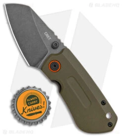 CRKT Schwarz Overland Compact Frame Lock Knife OD Green G-10 (2.24" Black) 6277 -Blade HQ CRKT Schwarz Overland Compact FL OD Green G 10 BW BHQ 178658 jr bottlecap