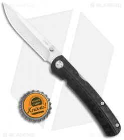 CRKT Steigerwalt Kith Front Lock Knife Black GRN (3" Satin) 6433 -Blade HQ CRKT Steigerwalt Kith Front Lock Black GRN Satin 6433 BHQ 126214 jr bottlecap