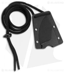 CRKT Schwarz Tailbone Fixed Blade Knife Orange Cord-Wrapped (2.4" SW) 2415 -Blade HQ CRKT Tailbone Fixed Black Orange Cord BHQ 119326 jr sheath