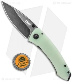 CRKT Tuna Frame Lock Blade HQ Exclusive Knife Natural G-10 (3.25" Smokewash D2) -Blade HQ CRKT Tuna FL Natural G 10 Smokewash 2520JKD2 BHQ 114002 jr bottlecap