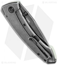 CRKT Tuna Frame Lock Blade HQ Exclusive Knife Natural G-10 (3.25" Smokewash D2) -Blade HQ CRKT Tuna FL Natural G 10 Smokewash 2520JKD2 BHQ 114002 jr side