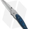 CRKT Viele Wasp Liner Lock Knife Black/Blue G-10 (2.8" Bead Blast Serr) 8012