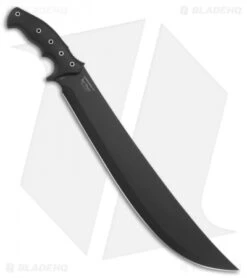 CRKT Onion ChanceInHell Machete Fixed Blade Knife (16" Black) K916KKP -Blade HQ CRKT chanceinhell machete 16in K916KKP BHQ 51844 er side
