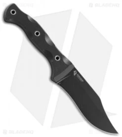CRKT Rakkasan "Forged By War" Fixed Blade Knife Black G-10 (4.8" Black) 1520 -Blade HQ CRKT rakkasan forged by war black G10 black 1520 BHQ 51817 er side