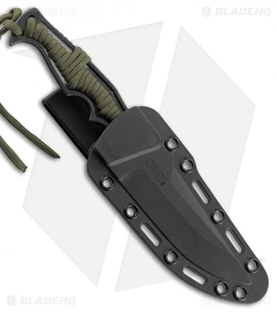 CRKT Tighe Breaker Fixed Blade Knife Green Paracord (4.25" Black Stonewash)1110 3 CRKT Tighe Breaker Fixed Blade Knife Green Paracord (4.25" Black Stonewash)1110 - Image 3