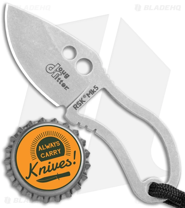 CRKT Doug Ritter RSK Mk5 Survival Fixed Blade Knife (1.8" Stonewash) DRMK5 4 CRKT Doug Ritter RSK Mk5 Survival Fixed Blade Knife (1.8" Stonewash) DRMK5 - Image 4