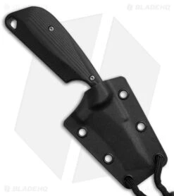 Flytanium Black G-10 + CRKT Minimalist Bowie (2.15" Bead Blast) -Blade HQ Flytanium Black G 10 CRKT Minimalist Bowie 2in BB BHQ 212264 td side large