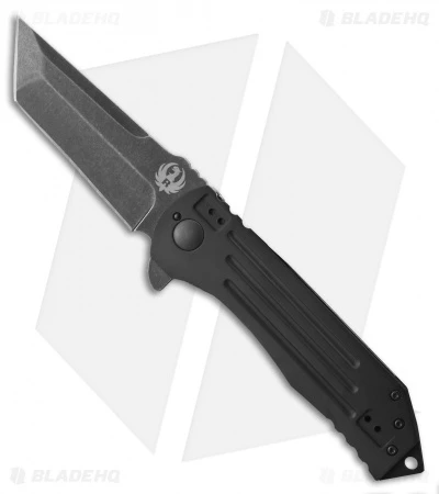 CRKT Ruger Knives 2-Stage Tanto Flipper Knife (4" Black SW) R2101K 1 CRKT Ruger Knives 2-Stage Tanto Flipper Knife (4" Black SW) R2101K